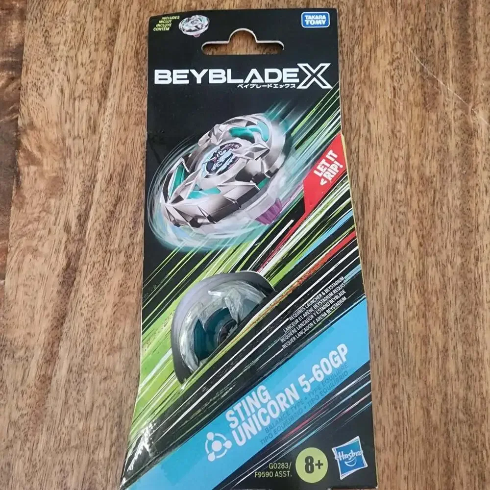 Hasbro Beyblade X Sting Unicorn 5-60GP Battling Top 8+ Toy New Card Wear